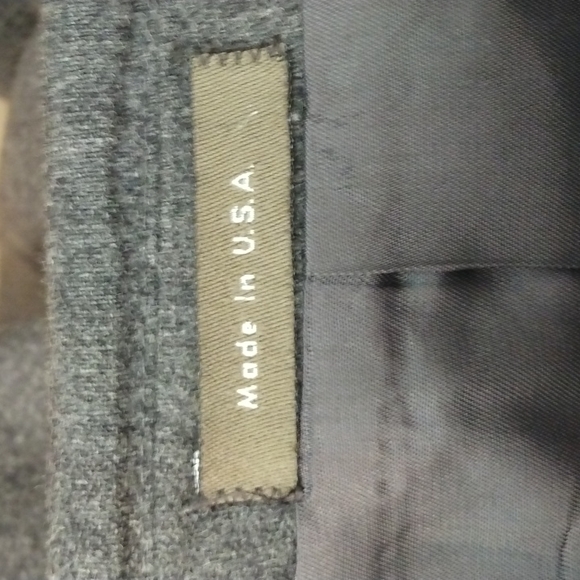 Vintage Calvin Klein Gray Flannel Wool/Cashmere Blend Suit 44R (Made in USA) - Picture 7 of 12